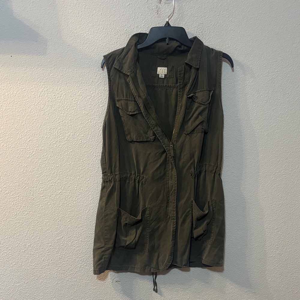 A New Day Olive Green Sleeveless Vest